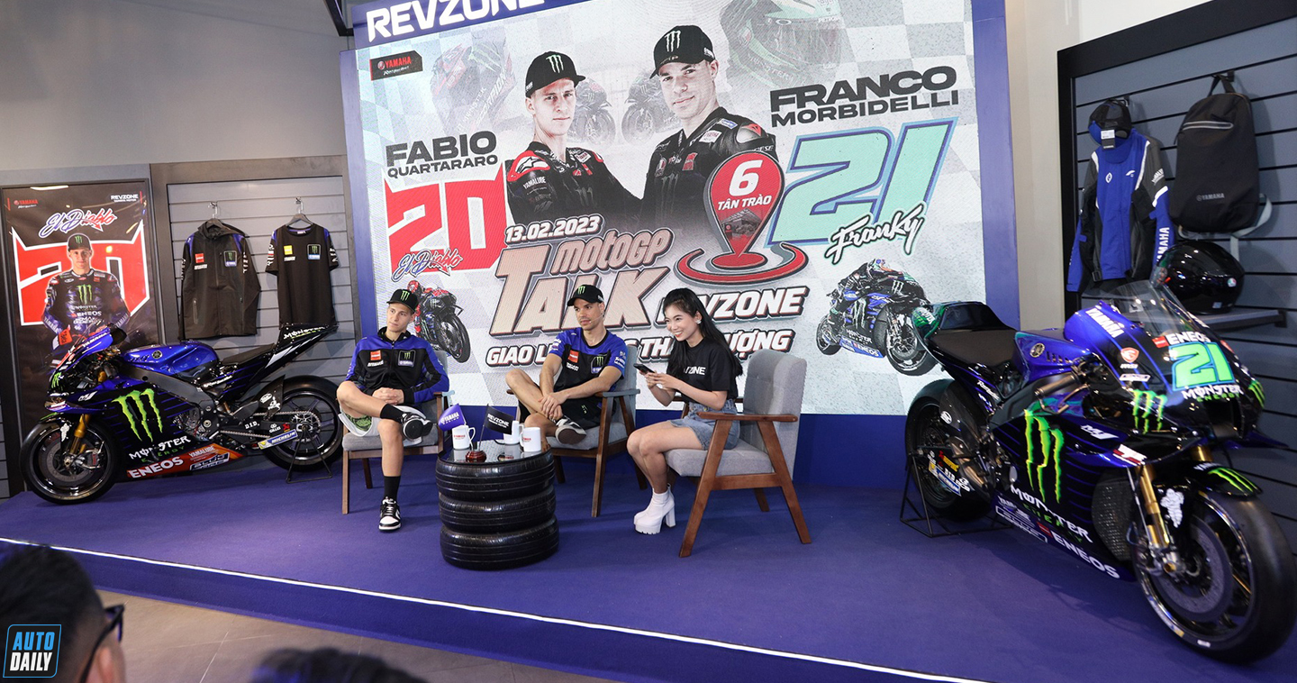 Revzone Yamaha Motor chơi lớn mang xe đua MotoGP YZR-M1 2022 về Việt Nam